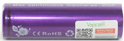 Test Review Of Vapcell NCR21700 4800mAh Purple Rechargeable